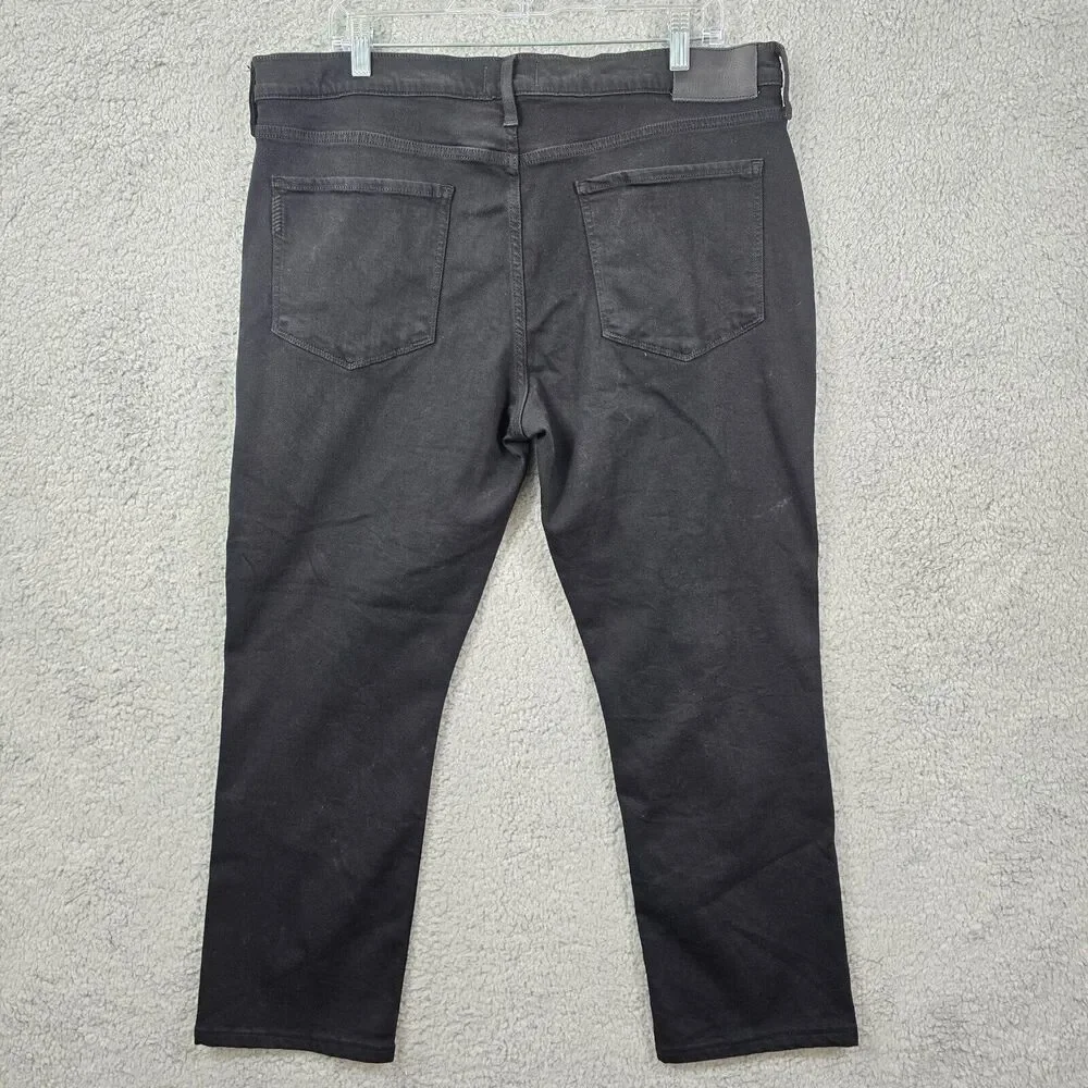 Paige Men's Black Federal Slim Straight Black Denim Jeans Size 36 x 25